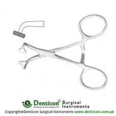 Non Perforating Towel Clamp Stainless Steel, 10 cm - 4" 